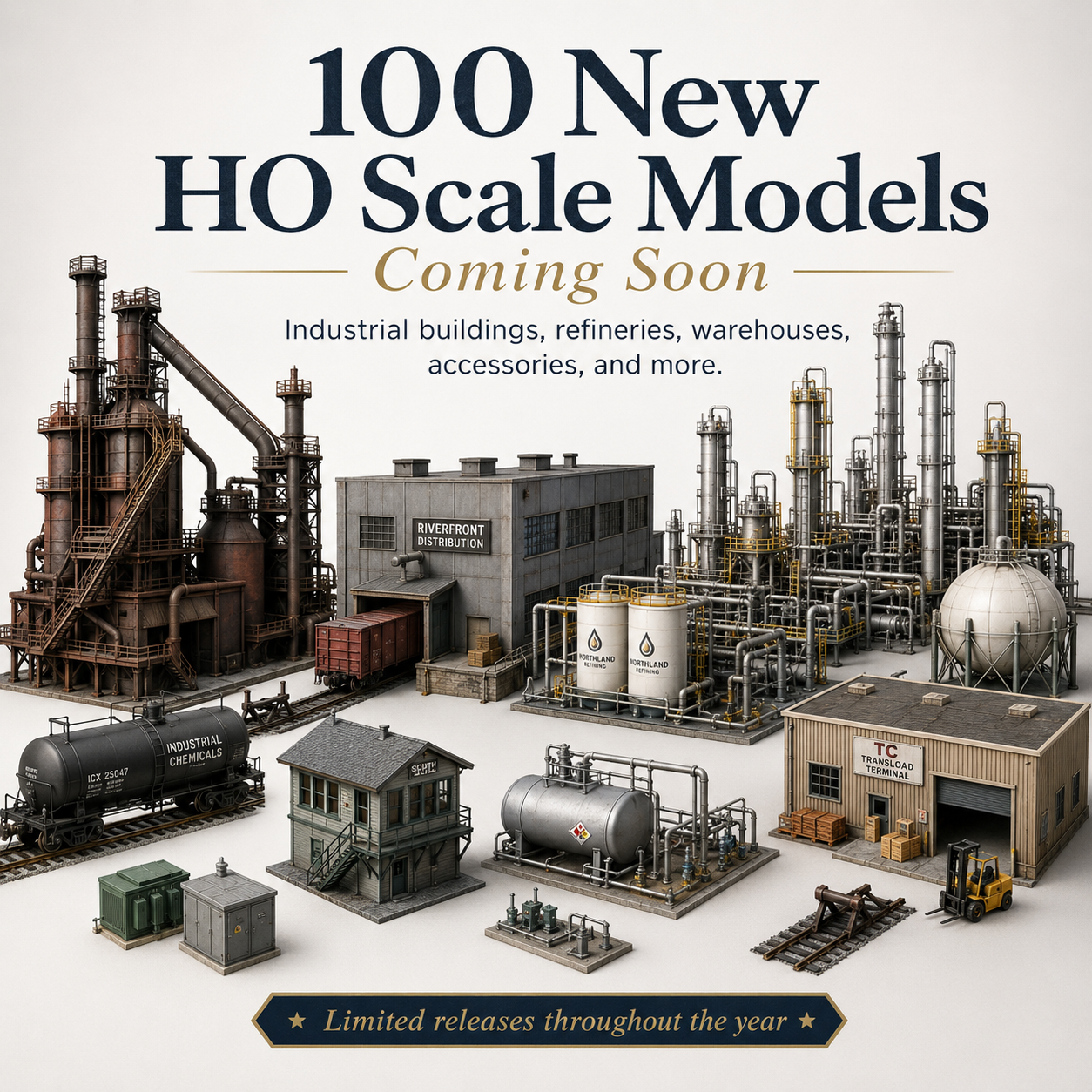 100 New HO Scale Models Coming Soon