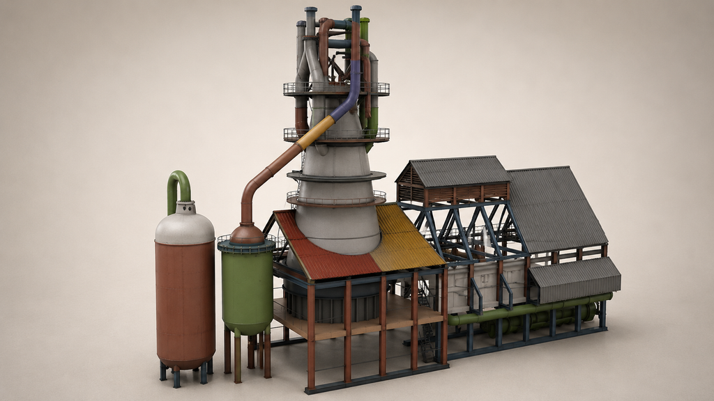 Choose Your HO Scale Blast Furnace & Get a FREE Refinery Kit | Limited Pre-Launch Bundle (1:87)