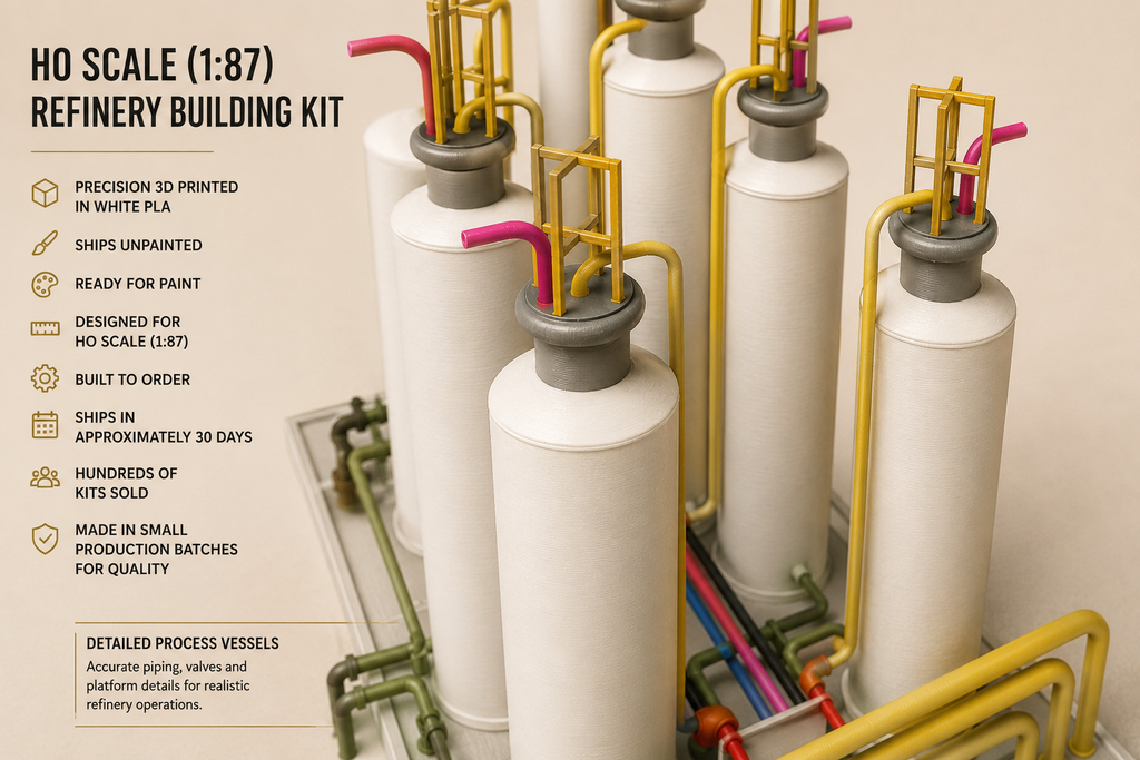 Choose Your HO Scale Blast Furnace & Get a FREE Refinery Kit | Limited Pre-Launch Bundle (1:87)