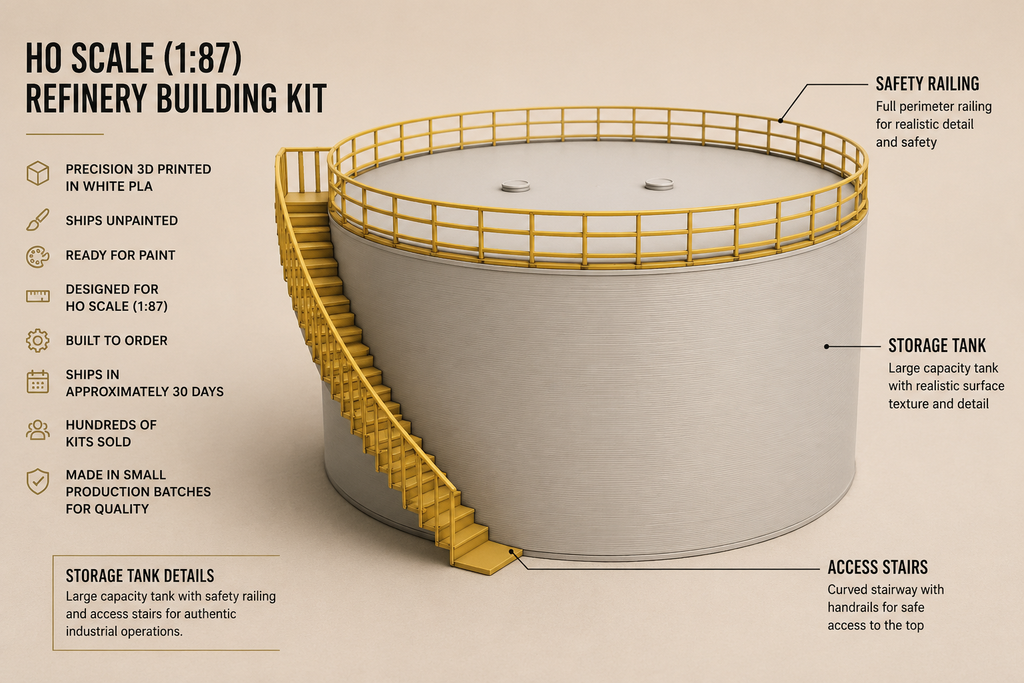 Choose Your HO Scale Blast Furnace & Get a FREE Refinery Kit | Limited Pre-Launch Bundle (1:87)